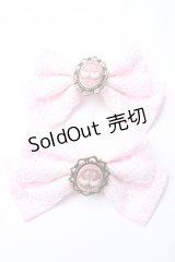metamorphose / 木漏れ日のトロイメライ リボンクリップ  ピンク Y-25-08-17-009-ME-AC-SZ-ZY