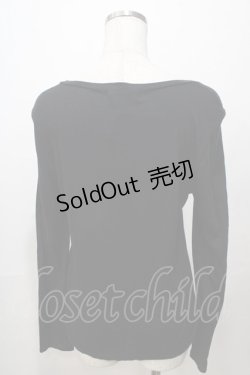画像2: Jane Marple / スイスコットンkittenプリントのロングTシャツ M 黒 Y-25-08-17-067-JM-TO-SZ-ZY