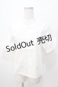 F i.n.t / 三角襟タック入り半袖ブラウス F オフホワイト Y-25-08-17-071-CA-BL-SZ-ZY