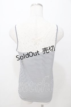 画像2: axes femme / ボーダータンク  紺 Y-25-08-17-073-AX-TO-SZ-ZT013