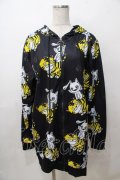 NieR Clothing / 転写パーカー  黒 Y-25-08-17-077-PU-TO-SZ-ZY