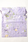 PINK HOUSE / Little Violet柄巾着バッグ  ラベンダー Y-25-08-17-011-LO-BG-SZ-ZY