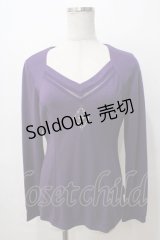 Ozz Croce / 髑髏刺繍トップス  紫 Y-25-08-17-082-OO-TO-SZ-ZY