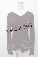 Ozz Croce / 王冠刺繍トップス  ワイン Y-25-08-17-083-OO-TO-SZ-ZY