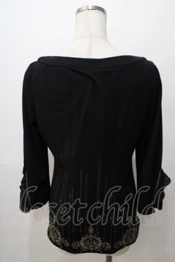 画像2: Rozen Kavalier / フロントレース裾刺繍トップス  黒 Y-25-08-17-085-OO-TO-SZ-ZY