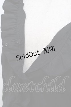 画像3: Ozz oneste / ストライプフリルシャツ  黒 Y-25-08-17-090-OO-BL-SZ-ZY