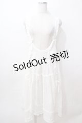 PINK HOUSE / ローンエプロンドレス  白 Y-25-08-17-096-LO-OP-SZ-ZY