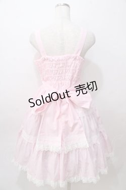 画像2: metamorphose / 木漏れ日のトロイメライ ティアードジャンパースカート 1 ピンク Y-25-08-17-097-ME-OP-SZ-ZY