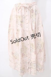 PINK HOUSE / 卓上のお茶会のスカート  ピンク Y-25-08-17-111-LO-SK-SZ-ZY