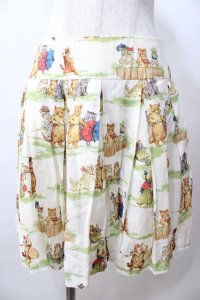 Jane Marple / NURSERY LANDミニスカート M アイボリー Y-25-08-17-115-JM-SK-SZ-ZY