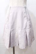Ank Rouge / ダブルジップスカート  グレー Y-25-08-17-122-CA-SK-SZ-ZY