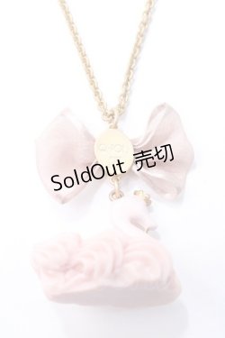 画像2: Q-pot. / ピンクスワンクリームケーキネックレス  ピンク Y-25-08-17-002-QP-AC-SZ-ZY