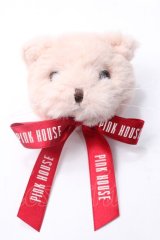 PINK HOUSE / Animal Happy Jamモチーフ顔ぐるみコサージュ  ねこ Y-25-08-17-023-LO-ZA-SZ-ZY