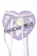 PINK HOUSE / リトルヴァイオレット刺繍ハートワッペン  パープル Y-25-08-17-027-LO-ZA-SZ-ZY