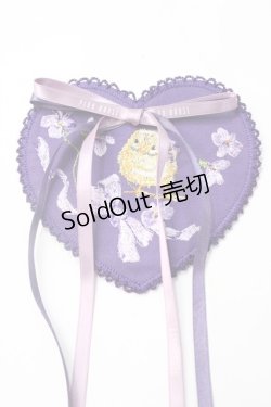 画像1: PINK HOUSE / リトルヴァイオレット刺繍ハートワッペン  パープル Y-25-08-17-027-LO-ZA-SZ-ZY