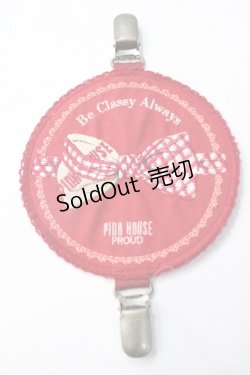 画像1: PINK HOUSE / リボンモチーフのたくしあげクリップ  赤 Y-25-08-17-028-LO-ZA-SZ-ZY