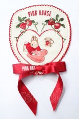 PINK HOUSE / Rambling Hearts刺繍ワッペン  アイボリー Y-25-08-17-029-LO-ZA-SZ-ZY