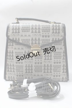 画像1: F i.n.t / テディベアチェック柄パイピングバッグ F ブラック Y-25-08-17-034-CA-BG-SZ-ZY