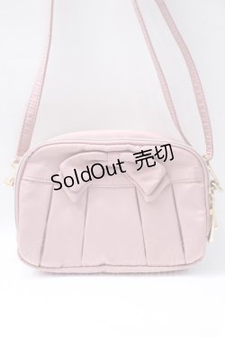 画像1: m petit by misako / リボン付きショルダーバック  ピンク Y-25-08-17-035-LO-BG-SZ-ZT500