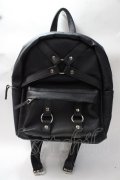 LISTEN FLAVOR / ハーネス付きレザーリュック  黒 Y-25-08-17-036-PU-BG-SZ-ZY