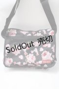 PINK HOUSE / ローズ柄ショルダーバッグ  黒 Y-25-08-17-039-LO-BG-SZ-ZT500