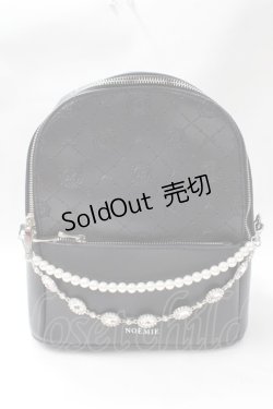 画像1: NOEMIE / モノグラムエンボスリュック  黒 Y-25-08-17-044-LO-BG-SZ-ZY