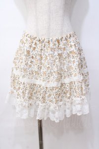 LIZ LISA / フラワーレーススカート 0 オフ白 Y-25-08-18-025-LO-SK-SZ-ZY