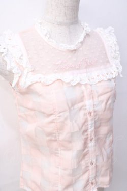 画像4: LIZ LISA / シアーギンガムハートトップス 0 ピンク Y-25-08-18-004-LO-TO-SZ-ZY
