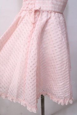画像4: LIZ LISA / シアーチェックスカート 0 ピンク Y-25-08-18-046-LO-SK-SZ-ZY