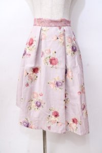LIZ LISA / ローズ柄アシメスカート 0 ラベンダー Y-25-08-18-051-LO-TO-SZ-ZY