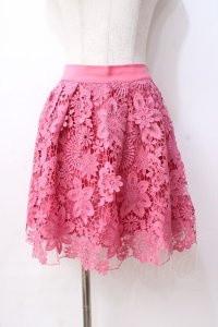 LIZ LISA / モチーフ付き花レーススカート 0 ピンク Y-25-08-18-053-LO-SK-SZ-ZY