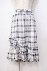 LIZ LISA / チェックカシュクールミモレ丈スカート 0 ベージュ Y-25-08-18-062-LO-SK-SZ-ZY