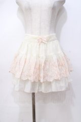 LIZ LISA / ローズ×リボン刺繍スカパン 0 オフ白 Y-25-08-18-067-LO-SK-SZ-ZY