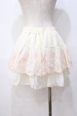 画像3: LIZ LISA / ローズ×リボン刺繍スカパン 0 オフ白 Y-25-08-18-067-LO-SK-SZ-ZY