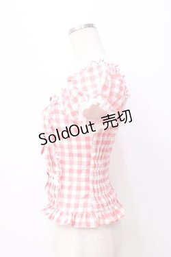 画像2: LIZ LISA / ギンガムチェック柄トップス 0 アカ Y-25-08-18-008-LO-TO-SZ-ZI