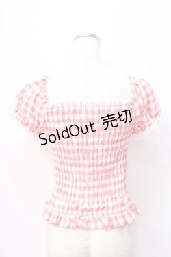 画像3: LIZ LISA / ギンガムチェック柄トップス 0 アカ Y-25-08-18-008-LO-TO-SZ-ZI