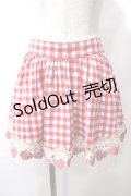 LIZ LISA / ギンガムイチゴスカパン 0 アカ Y-25-08-18-076-LO-SK-SZ-ZH