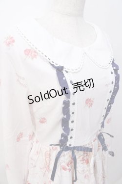 画像4: LIZ LISA / スウィートプレートAライントップス 0 オフ×紺 Y-25-08-18-015-LO-TO-SZ-ZI