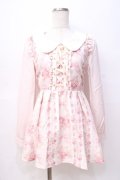 LIZ LISA / リボン柄トップス 0 ピンク Y-25-08-18-016-LO-TO-SZ-ZY