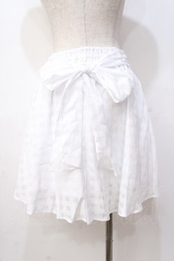 画像3: LIZ LISA / シアーチェックスカラップスカート 0 白 Y-25-08-18-018-LO-SK-SZ-ZY