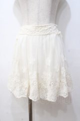 LIZ LISA / お花刺繍レースチュールスカート 0 アイボリー Y-25-08-18-022-LO-SK-SZ-ZY