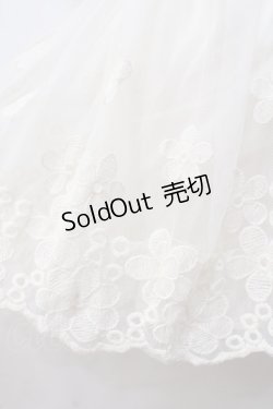 画像4: LIZ LISA / お花刺繍レースチュールスカート 0 アイボリー Y-25-08-18-022-LO-SK-SZ-ZH