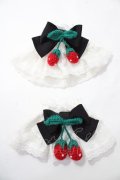 Angelic Pretty / Sweet Strawberry編みぐるみお袖とめ  黒 Y-25-08-19-001-AP-ZA-SZ-ZY