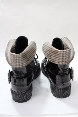 画像3: axes femme / バックル使いレインブーツ M 黒 Y-25-08-19-038-AX-SH-SZ-ZY