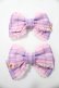 画像1: Angelic Pretty / Sprinkle Heart TartanリボンクリップSet  ピンク Y-25-08-19-007-AP-AC-SZ-ZY (1)