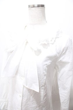 画像3: Leur Getter / コットンボイルボウタイ付ブラウス  白 Y-25-08-19-046-LU-BL-SZ-ZY