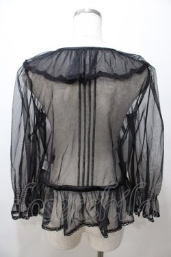 画像2: Melody BasKet / 朝霧を纏うブラウス M 黒 Y-25-08-19-049-LO-BL-SZ-ZY