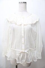 Melody BasKet / 朝霧を纏うブラウス M 生成り Y-25-08-19-050-LO-BL-SZ-ZY