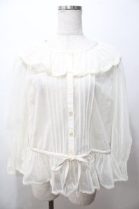 Melody BasKet / 朝霧を纏うブラウス M 生成り Y-25-08-19-050-LO-BL-SZ-ZY
