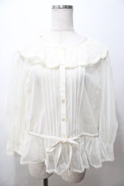 画像1: Melody BasKet / 朝霧を纏うブラウス M 生成り Y-25-08-19-050-LO-BL-SZ-ZY